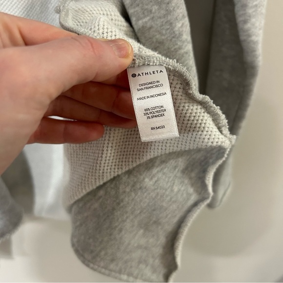 Athleta Tranquility Wrap Gray Open Front Cardigan Sweater Women’s Size XXS - Picture 5 of 8